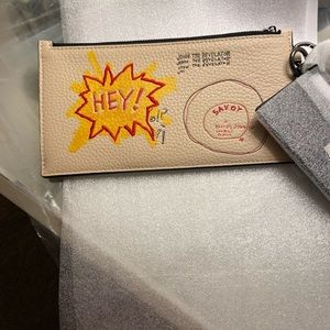 Coach X Jean Michel Basquiat Leather Pouch Trio NWT